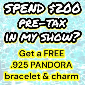 Get A FREE Sterling Silver Pandora™️ Bracelet & Charm of Your Choice